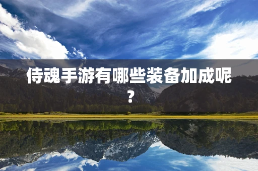 侍魂手游有哪些装备加成呢？