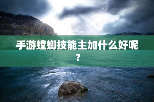 手游螳螂技能主加什么好呢？