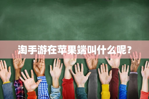 淘手游在苹果端叫什么呢？