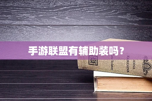 手游联盟有辅助装吗？