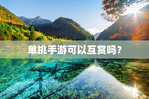 单挑手游可以互赏吗？