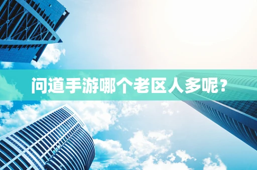 问道手游哪个老区人多呢？