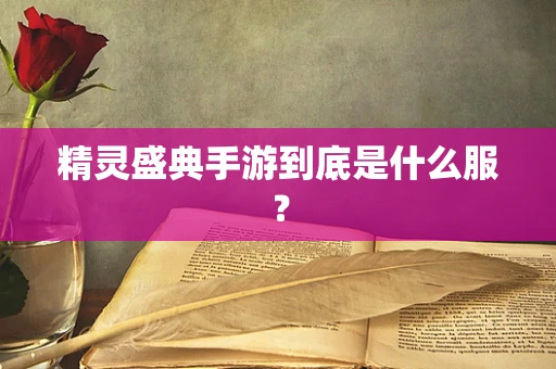精灵盛典手游到底是什么服？