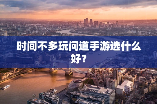 时间不多玩问道手游选什么好？