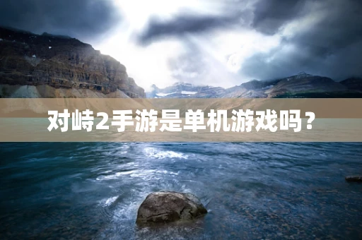 对峙2手游是单机游戏吗？