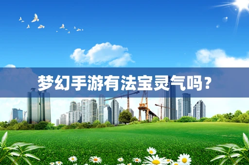 梦幻手游有法宝灵气吗？