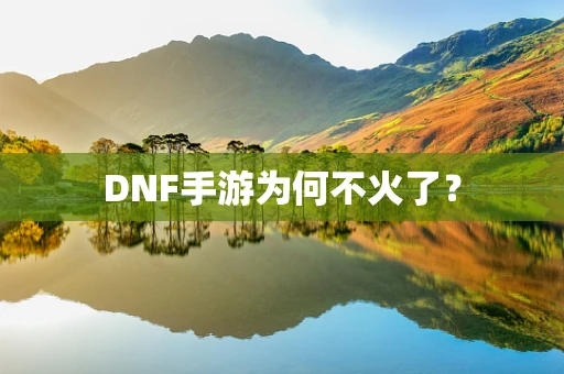 DNF手游为何不火了？