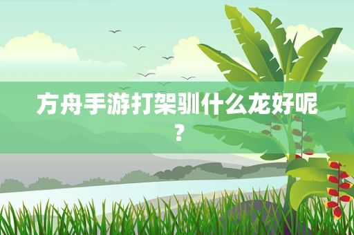 方舟手游打架驯什么龙好呢？