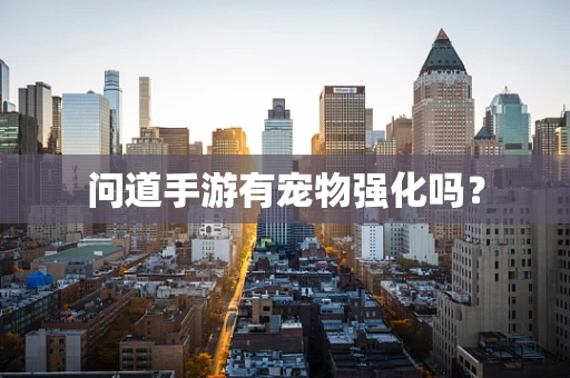 问道手游有宠物强化吗？