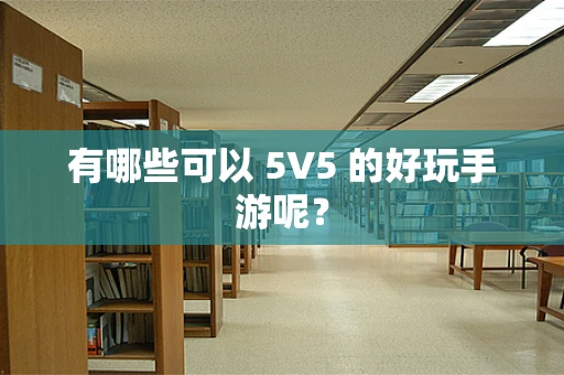有哪些可以 5V5 的好玩手游呢？