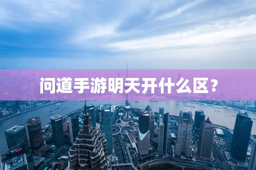 问道手游明天开什么区？