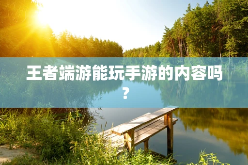 王者端游能玩手游的内容吗？