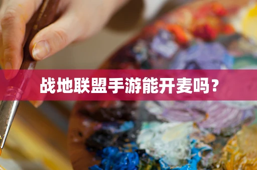 战地联盟手游能开麦吗？