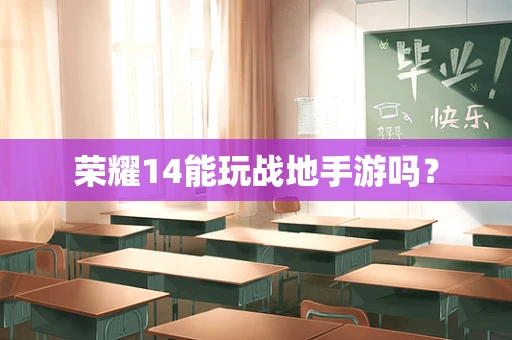 荣耀14能玩战地手游吗？