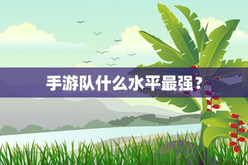 手游队什么水平最强？