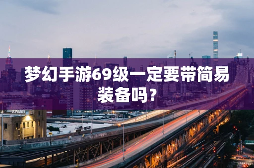 梦幻手游69级一定要带简易装备吗？