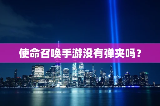 使命召唤手游没有弹夹吗？