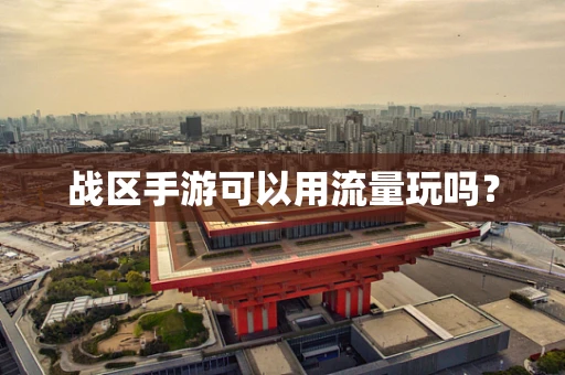 战区手游可以用流量玩吗？