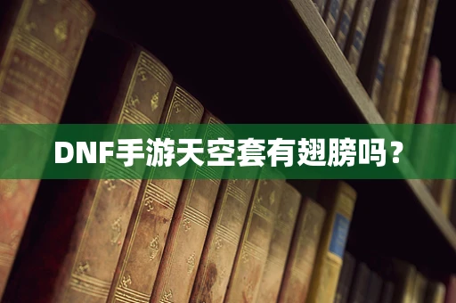 DNF手游天空套有翅膀吗？