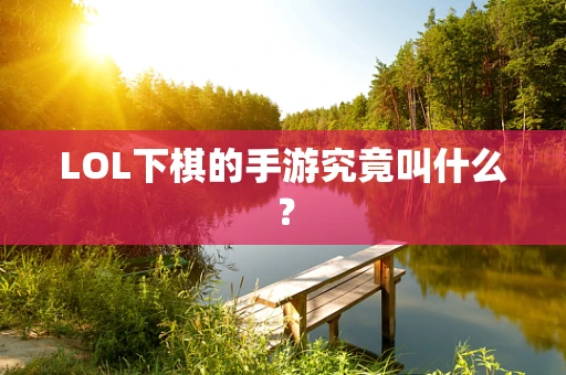 LOL下棋的手游究竟叫什么？