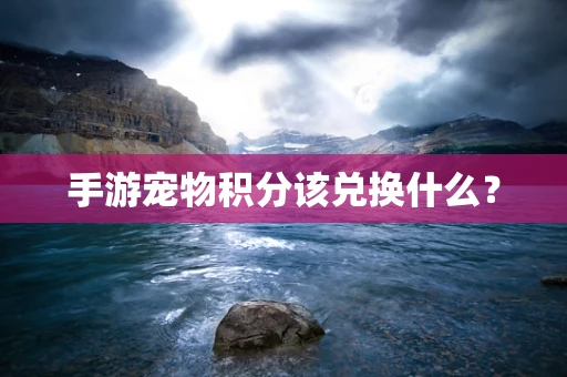 手游宠物积分该兑换什么？